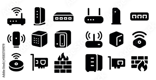 Networking Gear Icons