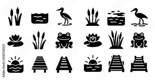 Wetland Icons Collection