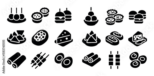 Party Snack Icons