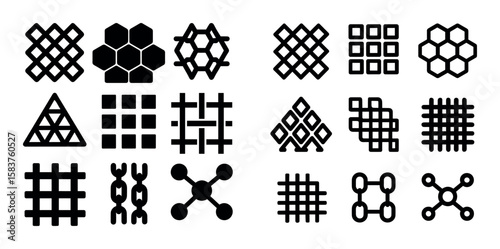 Geometric Lattice Icons
