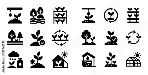 Sustainable Agriculture Icons