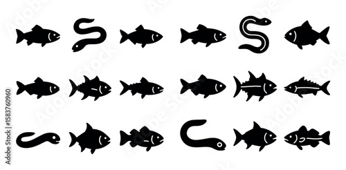 Migratory Fish Icons