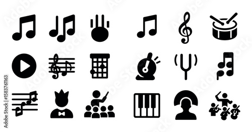 Music Icons Grid