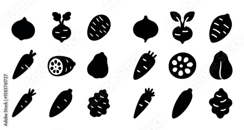 Exotic Vegetable Icons