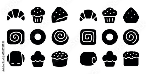 Breakfast Pastry Icons