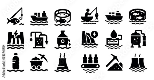 Water Industry Icons
