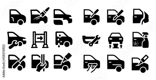 Bodywork Services Icons