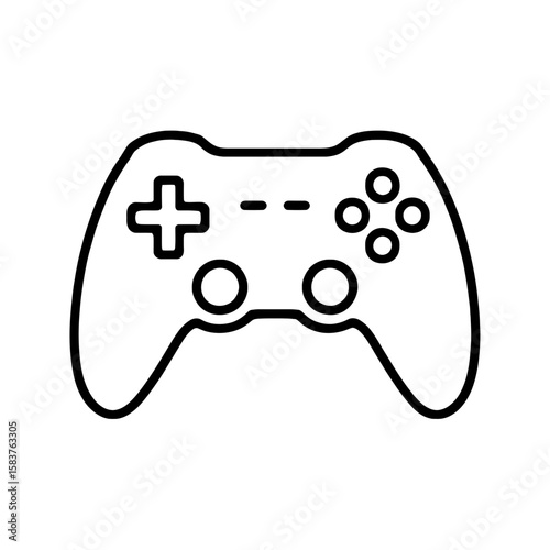 Video Game Controller Icon for Console Gaming and Entertainment
