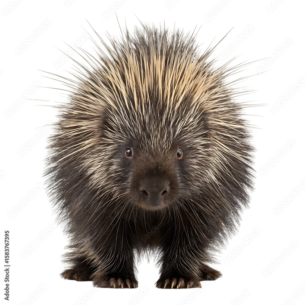 Obraz premium hedgehog on white background