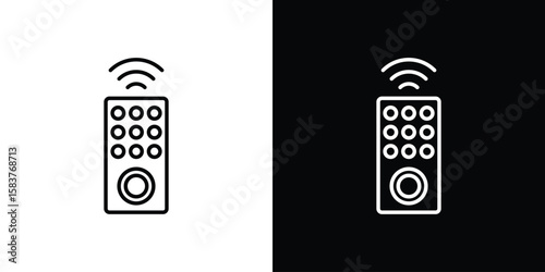 Remote control icon in outline style. Vector.