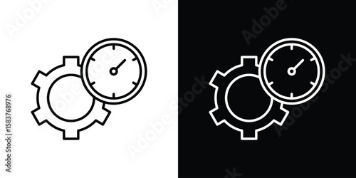 Productivity icon in outline style. Vector.