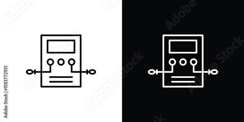 Dialysis icon in outline style. Vector.