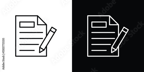 Content icon in outline style. Vector.