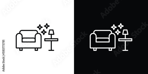 Clean Room icon in outline style. Vector.