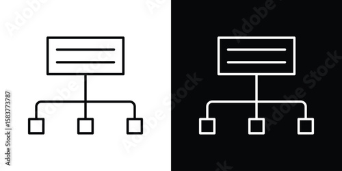 classification icon in outline style. Vector.