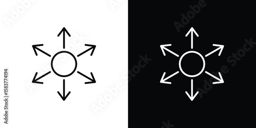 Capacity icon in outline style. Vector.