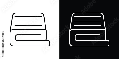 blanket icon in outline style. Vector.
