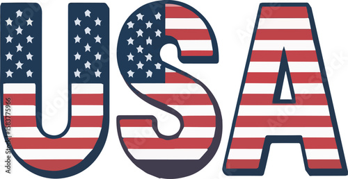 Proud to Be American – USA Flag T-Shirt Design