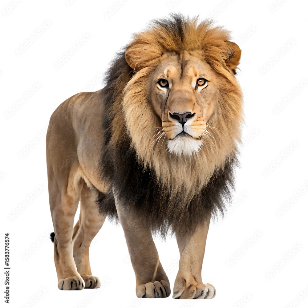 Obraz premium lion isolated on white background