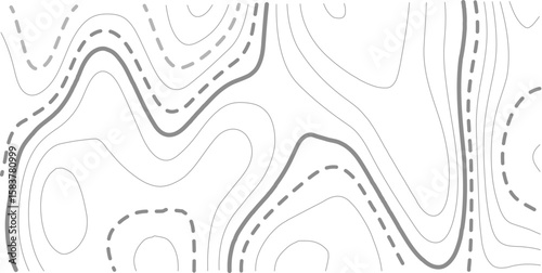 Topographic map background geographic line map with elevation assignments. Modern design with White background with topographic wavy pattern design.paper texture Imitation of a geographical map shades