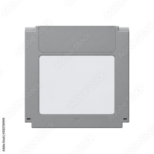 Retro game cartridge with blank label