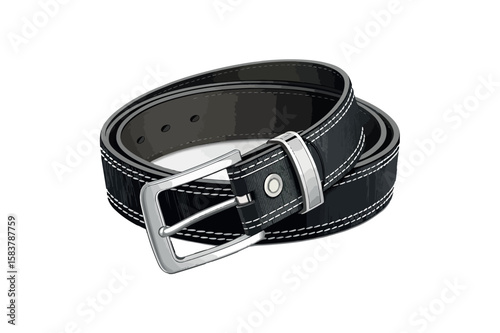 Belt vector on white background.02