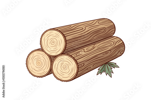 Timber vector on white background.02