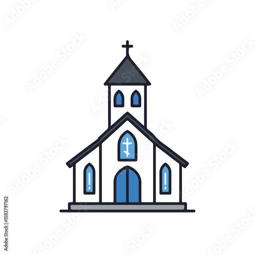A Simple illustration of a Church.