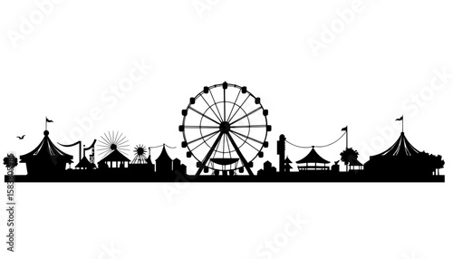 Grand Festival Landscape Silhouette