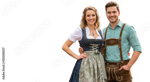 Oktoberfest Celebration scenes with Bavarian people, beer, pretzels, carnival, tents, and decorations. Ideal for ads, banners, posters, blogs, and event promotions.