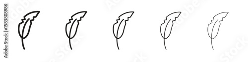 Light weight icon with editable stroke eps 10 vector illustration. Outline drawing.