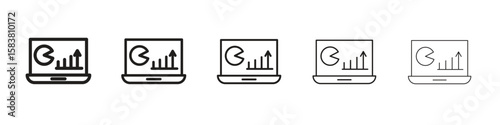 Tableau sur toile Equity derivatives icon with editable stroke eps 10 vector illustration