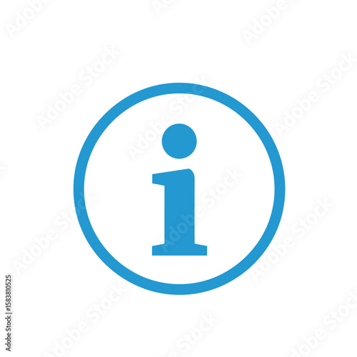 Blue Information Symbol Illustration