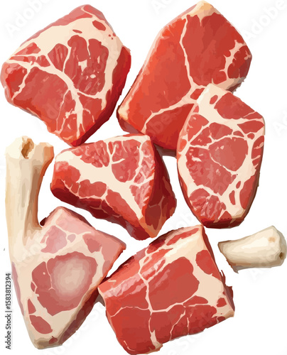 raw beef