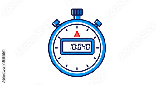 Simple stopwatch graphic displaying the time 10:40.