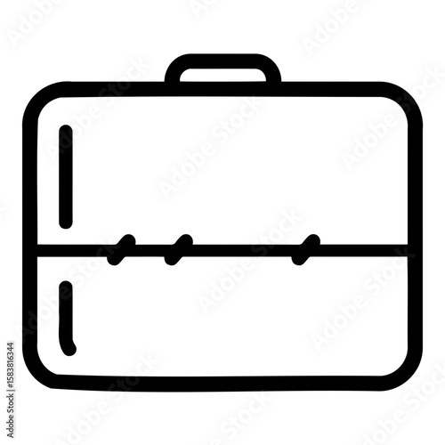 Simple icon design of a case