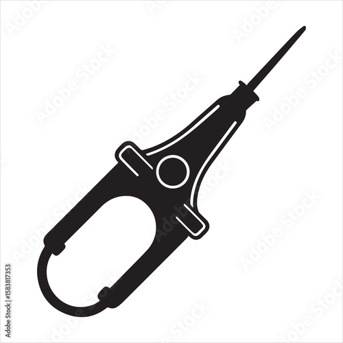 clamp meter black icon