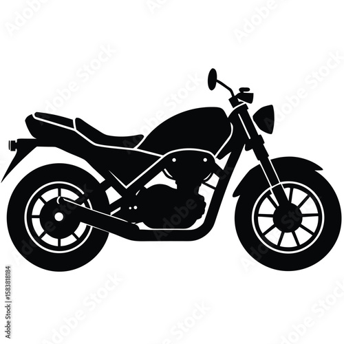 vector illustration of a motorcycle