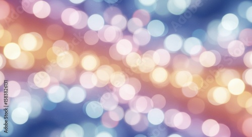 Colorful Bokeh Lights Abstract Background with Soft Glowing Circles