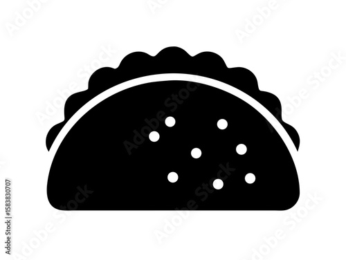taco icon vector illustration