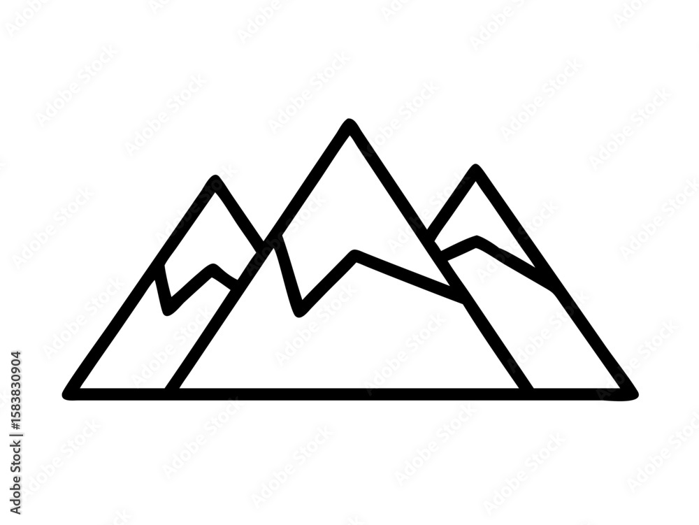 Mountain Icon Vector, Mountain logo vector illustration Mountain Icon Vector, Mountain logo vector illustration