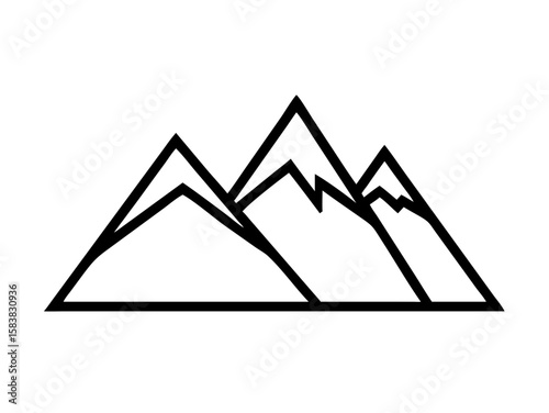 Mountain Icon Vector, Mountain logo vector illustration