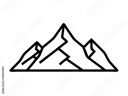 Mountain Icon Vector, Mountain logo vector illustration
