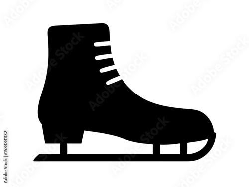 Ice skate Vector Icon design