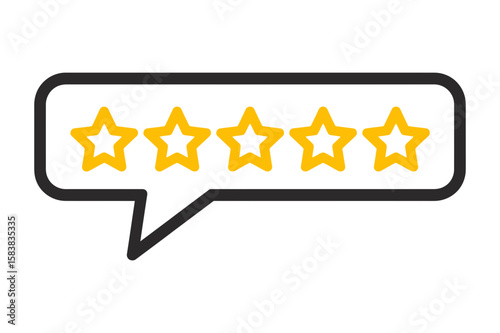 Five star rating customer feedback and satisfaction