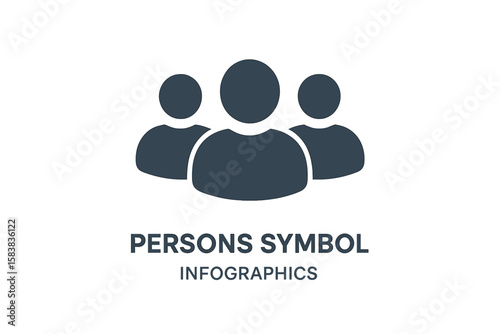 Teamwork and community icon. Group of people symbol. Concept for business, staff, leadership, social network. User profile sign for website design, logo, app, UI. Vector.