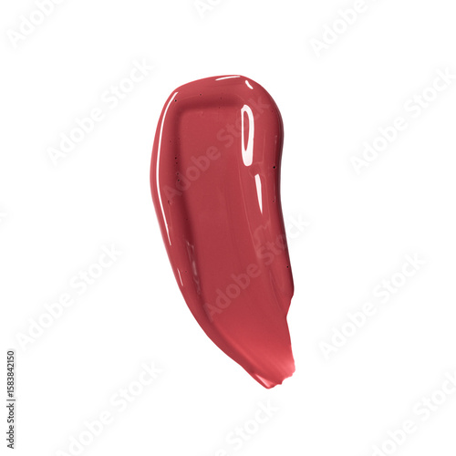 dark pink lipstick smear, acryl gel, glossy pink nail polish, cosmetics beauty product texture, liquid blush, lipstick, lipgloss swatch, isolated png	