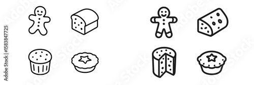 Baking festive treats with gingerbread figures and various sweets in a cheerful kitchen