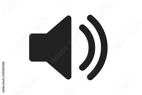 Wallpaper Mural Loudspeaker Volume Icon Vector, Speaker Symbol, Audio Sound Waves, Isolated Transparent Background, Black Modern Media Button, Musical Notification, Alert Symbol, Digital User Interface Torontodigital.ca