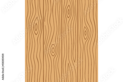 Wood texture vector background. Abstract brown wooden panel pattern illustration. Natural material surface with grain and knots for design. Plank, board, or floor graphic.